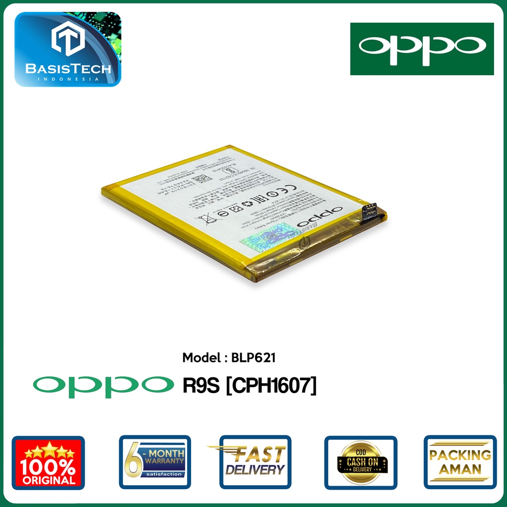 BATERAI OPPO R9S CPH1607 - BLP621 - ORI