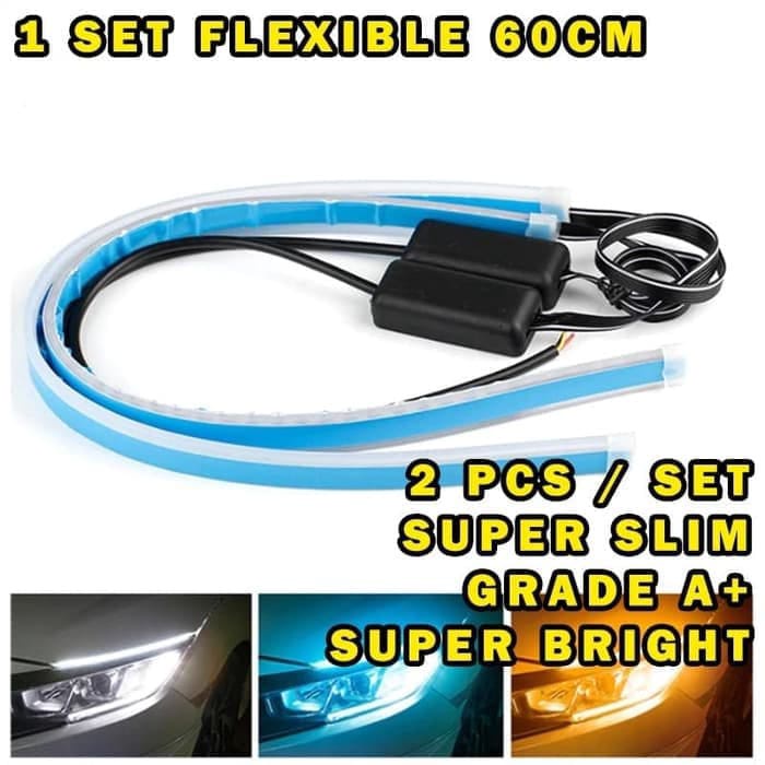 Y01 LED ALIS SEIN 60CM LAMPU DRL FLEXIBLE LAMPU SEN LAMP SIGN