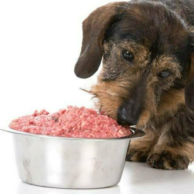 Dogfood daging ayam giling rawfood untuk anjing dan kucing giling halus