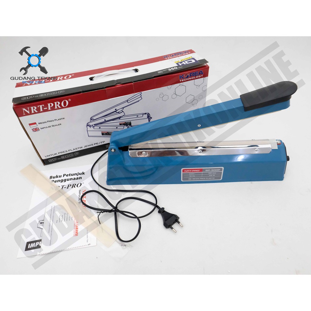 Mesin Press Plastik NRT SP300P BODY PLASTIK - Impulse Hand Sealer SP 300 - Alat Pres Segel Plastik NRT