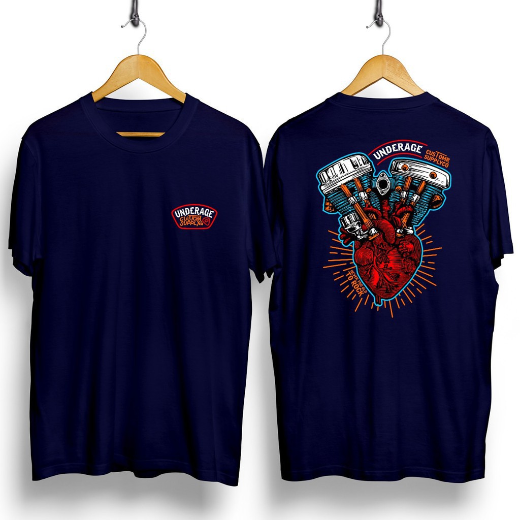 KAOS PRIA II KAOS DISTRO II BAJU TSHIRT PRIA UNDERAGE CUSTOM