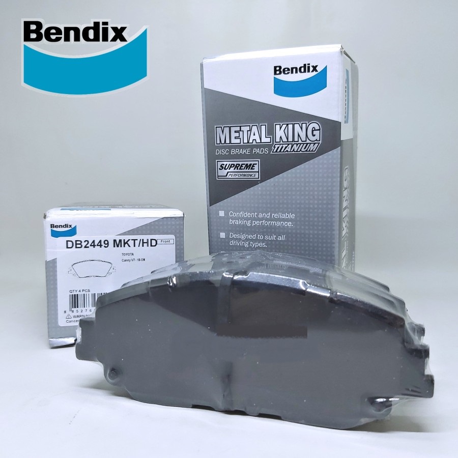 Bendix Kampas Rem Depan Brakepad DB2449 MKT HD Toyota All New Camry V70 tahun 2018 up, Toyota All Ne