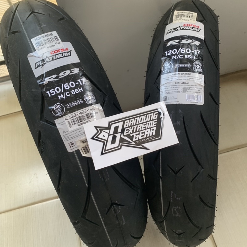 BAN CORSA R93 SOFT COMPOUND 120/150/60 RING 17 SUPERMOTO