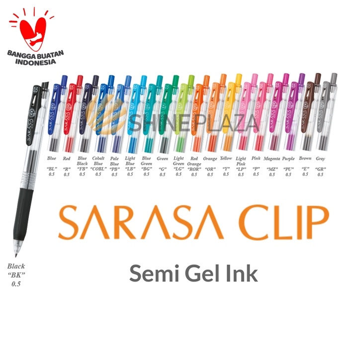 

Terlaris Ballpoint Gel Sarasa 0.5mm - Zebra - Orange