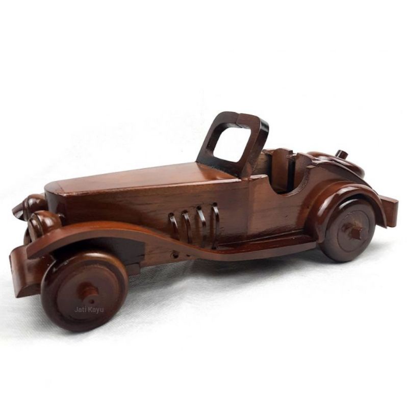 Hiasan Mobil Duesenberg Asli Jati Kayu