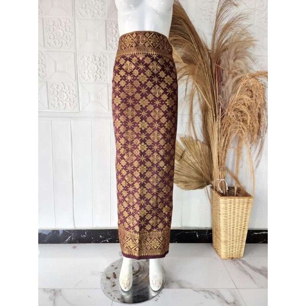 PROMO Rok Lilit Kebaya Terbaru - Rok Lilit Songket Palembang Premium - Rok Adat Teradisional