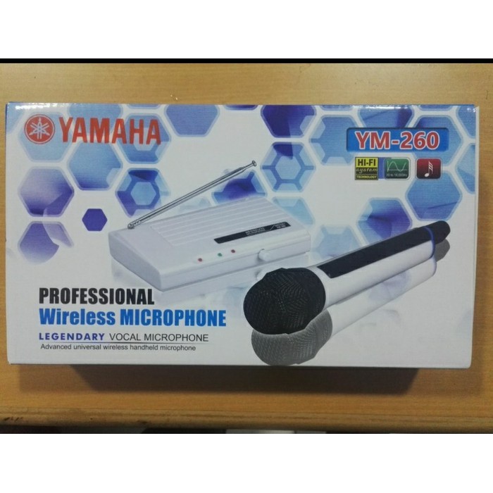 Yamaha YM-260 Profesional Microphone Single Wireless Mic Suara Mantap
