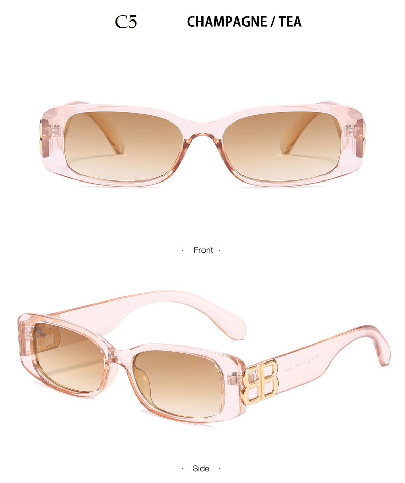 2022 Kacamata Hitam Wanita Model Eropa + Amerika Frame Kecil All-match Untuk Fotografi