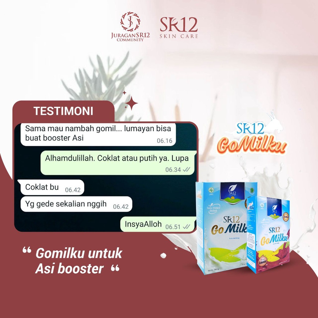 Susu Kambing Etawa Susu Etawaku Platinum Go Milku SR12 Susu Go Milku SR12 Susu Penggemuk Badan BPOM