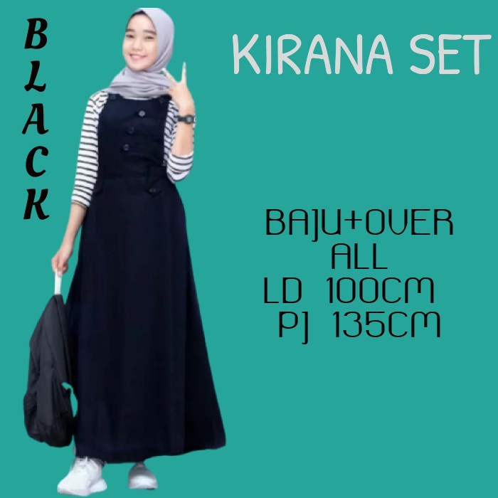 Set-Family-Muslim-Busana- * Laku * Ready Baju Gamis Plus Overall Model Casual Gamis Kirana Set