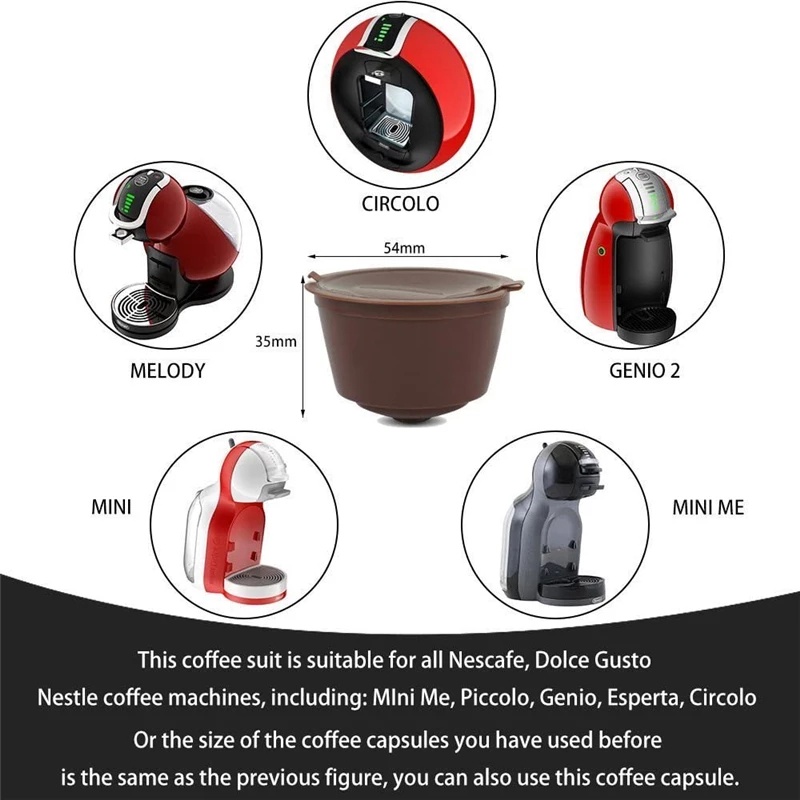 Kapsul Filter Kopi Reusable Bahan Pp Untuk Dolce Gusto Nescafe Dolce Gusto