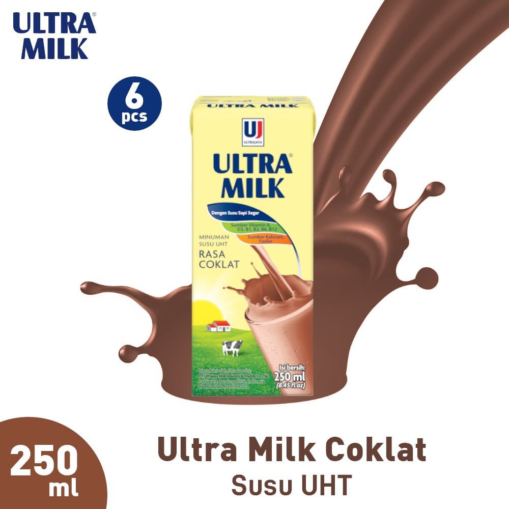 

PROMO [6PCS] ULTRA MILK COKLAT 250 ML TERMURAH
