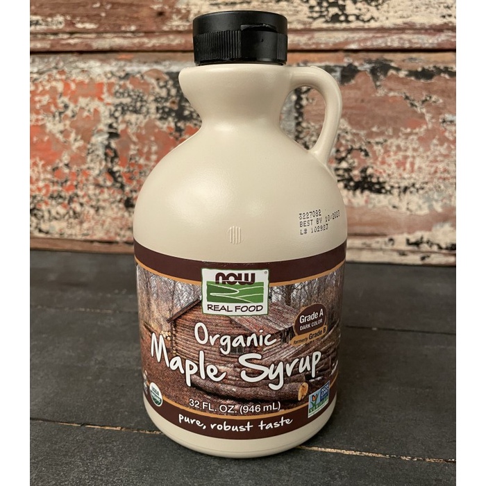 

Now Foods Organic Maple Syrup Grade A Dark Color 32oz 946ml