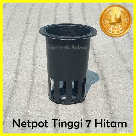 Netpot 7cm Tinggi HITAM Diameter 5cm Tebal - Netpot Hidroponik Grosir Murah