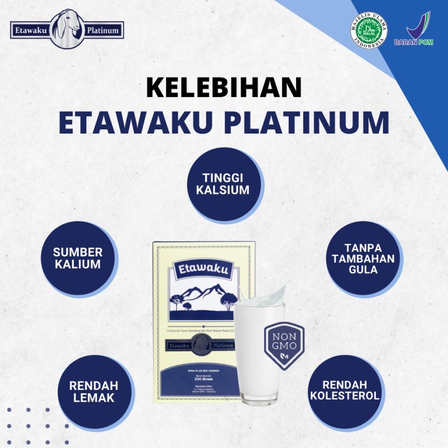 Bisa Cod - Etawaku Platinum | Susu Kambing Etawa 100% Murni Pengganti Susu Sapi