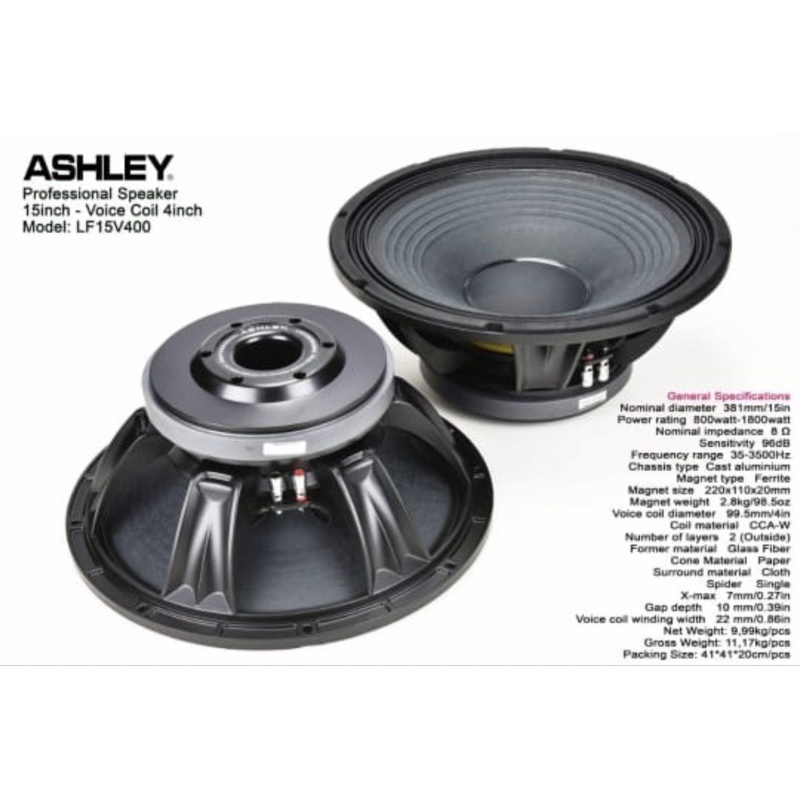 Speaker Ashley 15 inch LF15V400