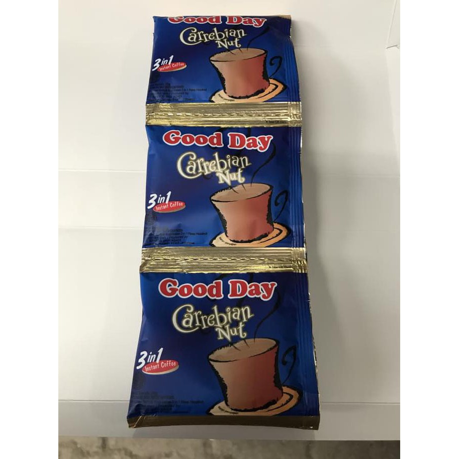 

Good Day Carrebian Nut 1 Renceng 10 Sachet Bungkus / Goodday Biru Tua