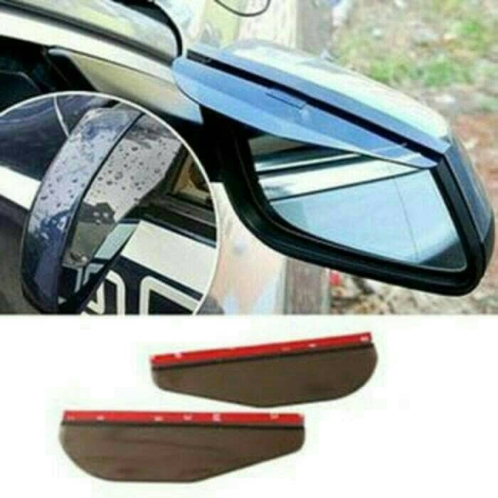 TALANG SPION Mobil Mika Talang Air Anti Hujan Topi Penahan Dan Pelindung Spion Mobil Car Mirror Cover