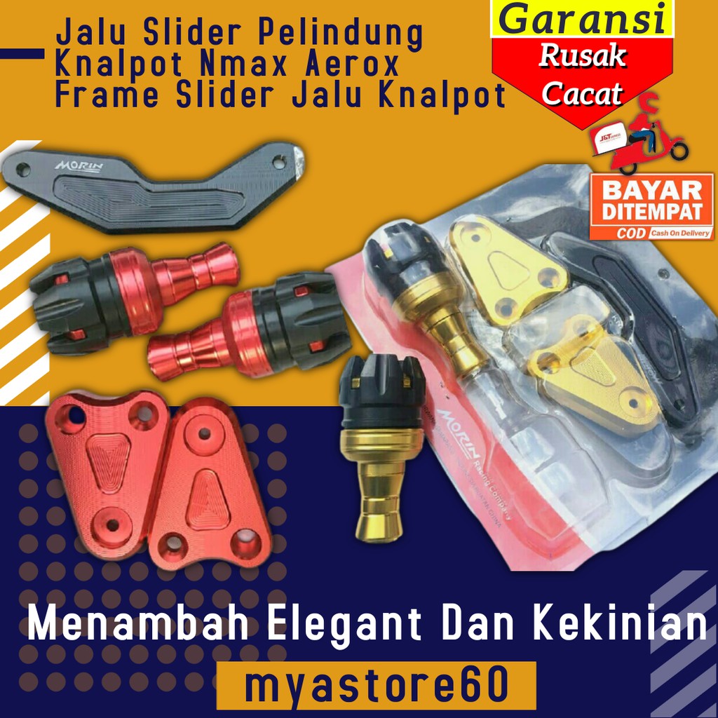 Jalu Slider Pelindung Knalpot Aerox Frame Slider Jalu Knalpot Aksesoris Variasi Yamaha Aerox