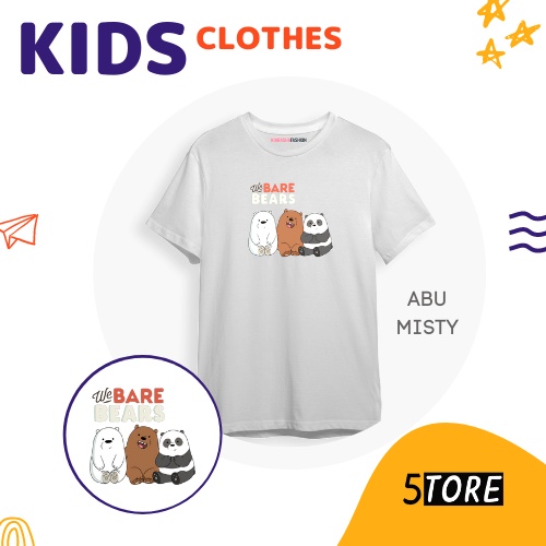 5Store - Baju Anak / Kaos Anak We bare bears