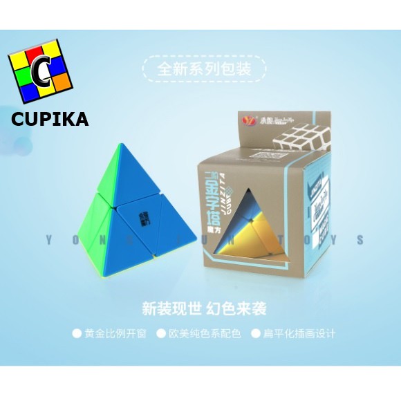 Rubik Pyraminx YongJun Jinzita 2x2 Stickerless Premium