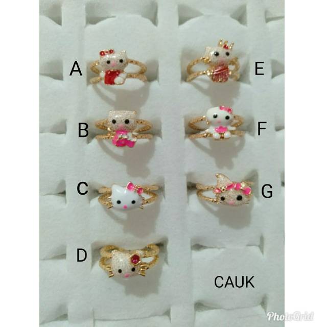 Cincin anak xuping lapis mas 18k