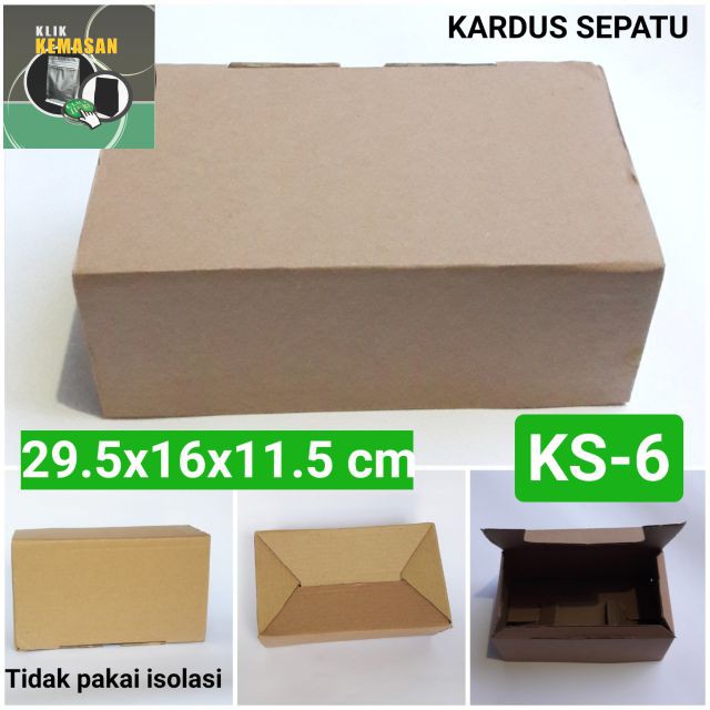 

KARDUS SEPATU 29,5X16X11,5/BOX KARDUS HP PACKING KOTAK DOS DUS BOX