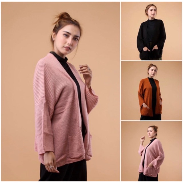 Loose Cardi Korea Model Lengan Batwing / cardigan wanita / kardigan