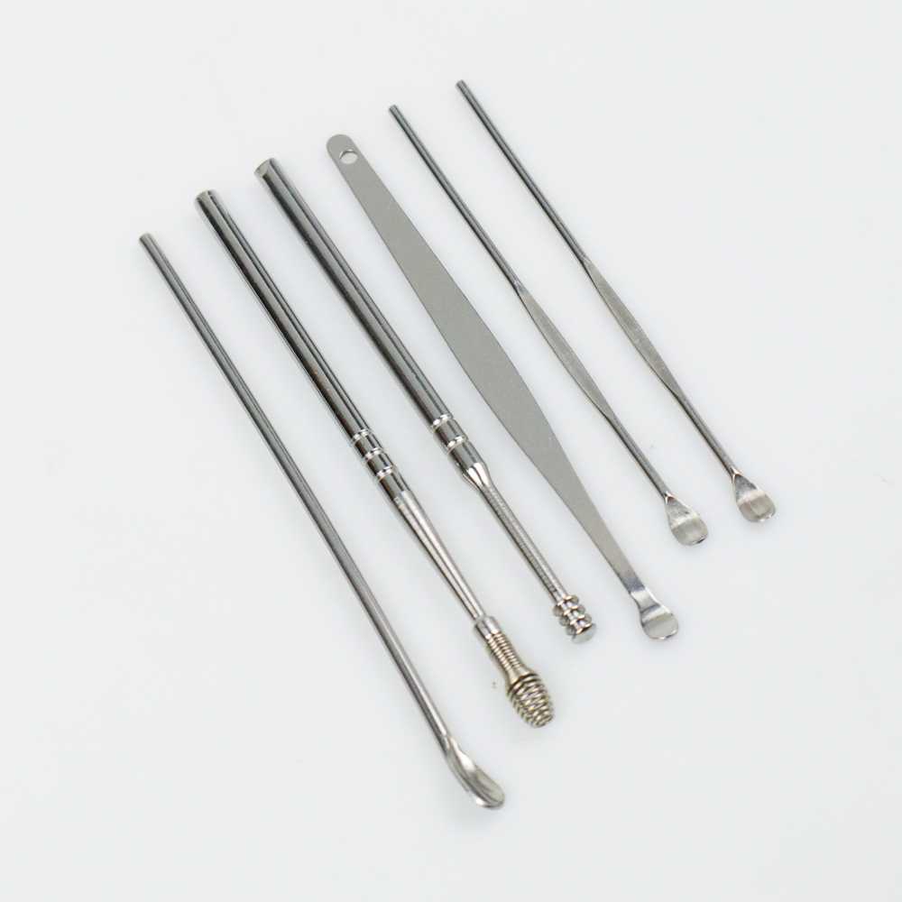 Korek Kuping Besi Set Pembersih Kotoran Telinga Stainless 6 PCS Biutte.co