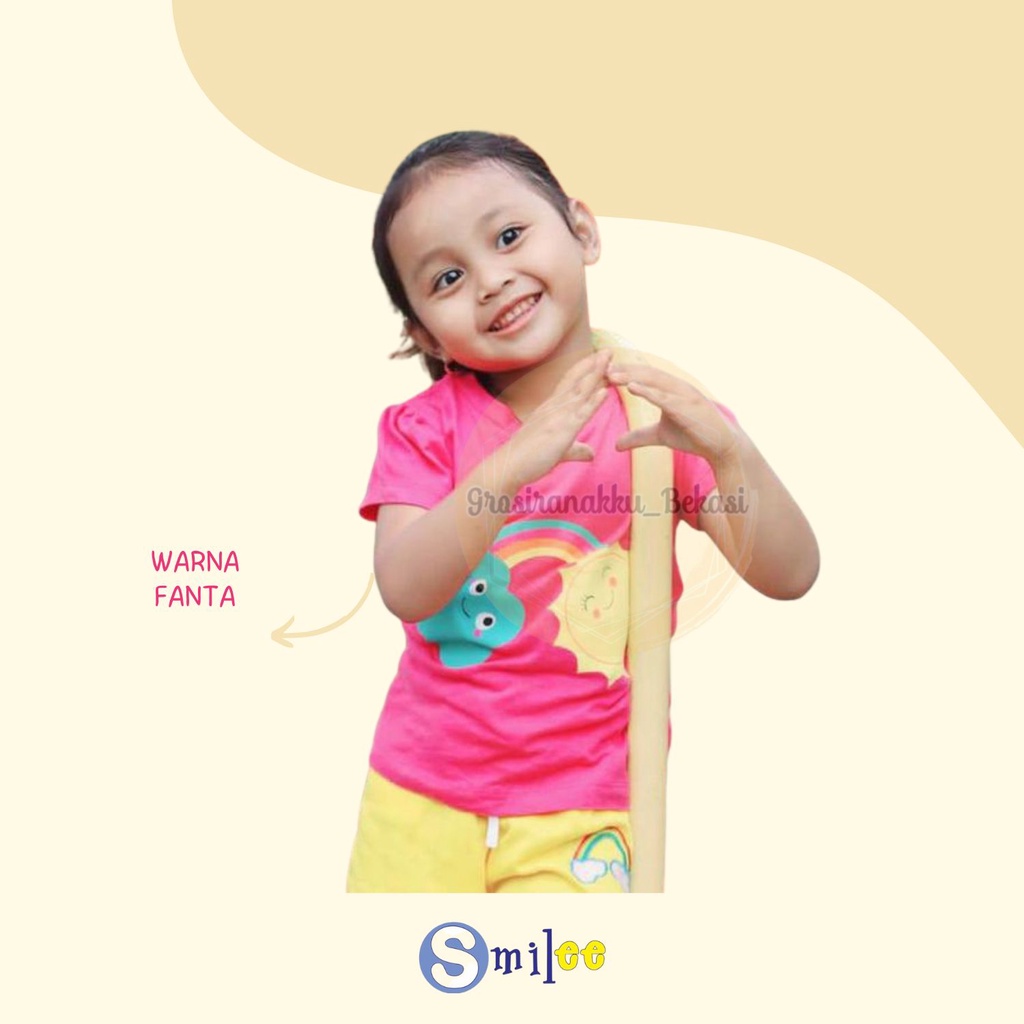 Atasan Smilee New Mix Motiff &amp; Warna Size 1-5T