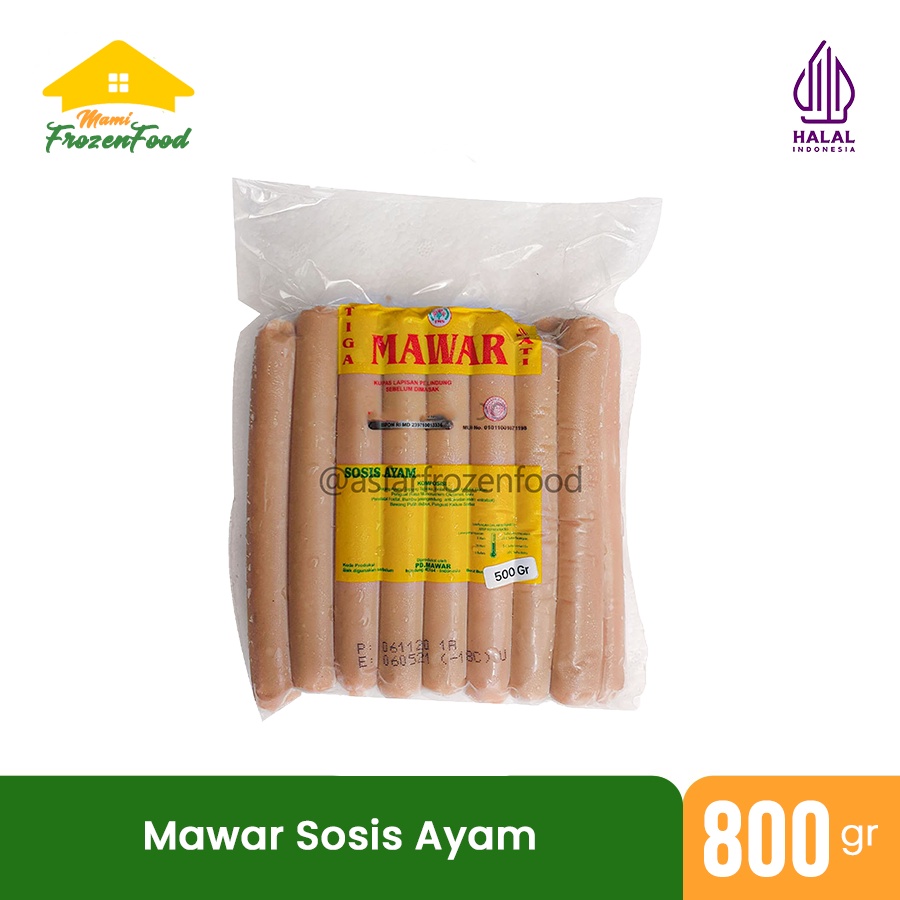 

Mawar Sosis Ayam (800gr)