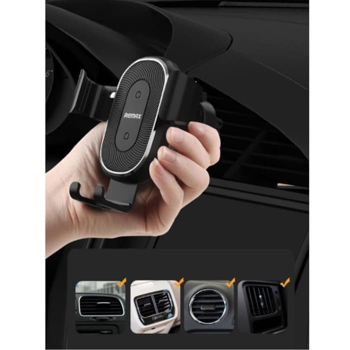 Remax Car Holder Qi Wireless Charger Car Air Vent Mount - RM-C38