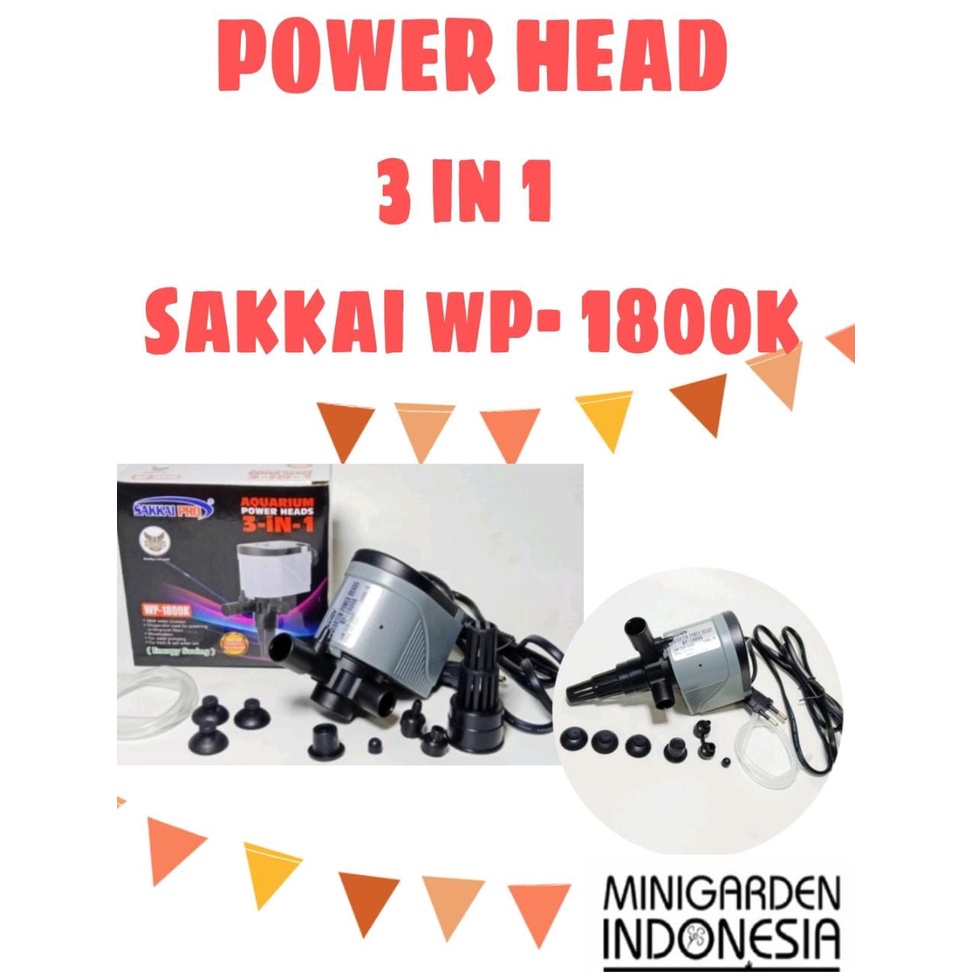 SAKKAI PRO WP-1800K POWER HEAD SUBMERSIBLE PUMP POMPA CELUP AQUARIUM