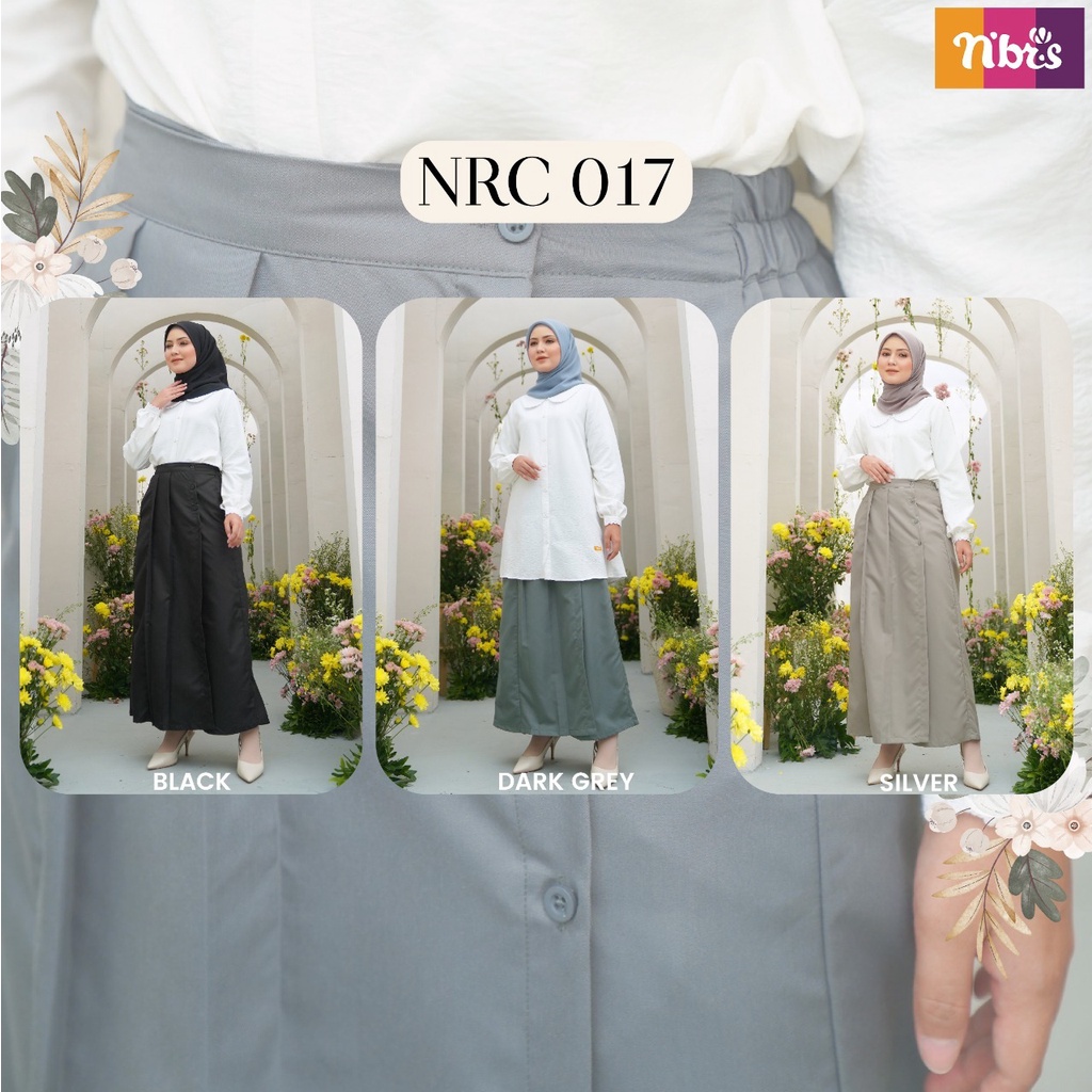 Nibras Rok Celana NRC 17 Bahan Toyobo Bawahan Wanita Simpel Modern by Nibras bisa COD