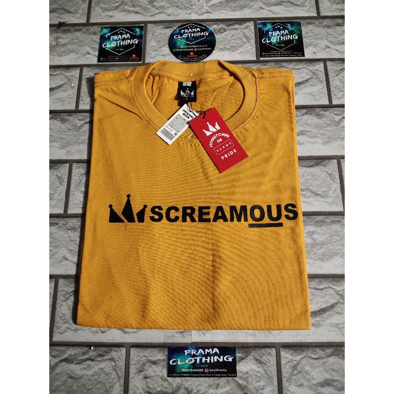 kaos Distro_Kaos lengan pendek_Kaos catoon_Kaos_screamous