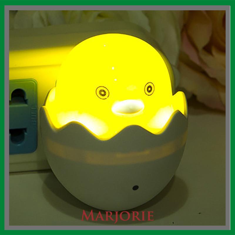 Bebek Kuning Little Happy Bird Cahaya Kontrol Malam Lampu Lampu Leds Hadiah Kreatif-MJD