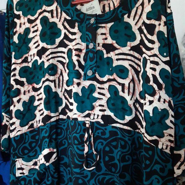Bisa Pilih Warna! [cod] Gamis Batik Cap Liza | Gamis Batik | Batik