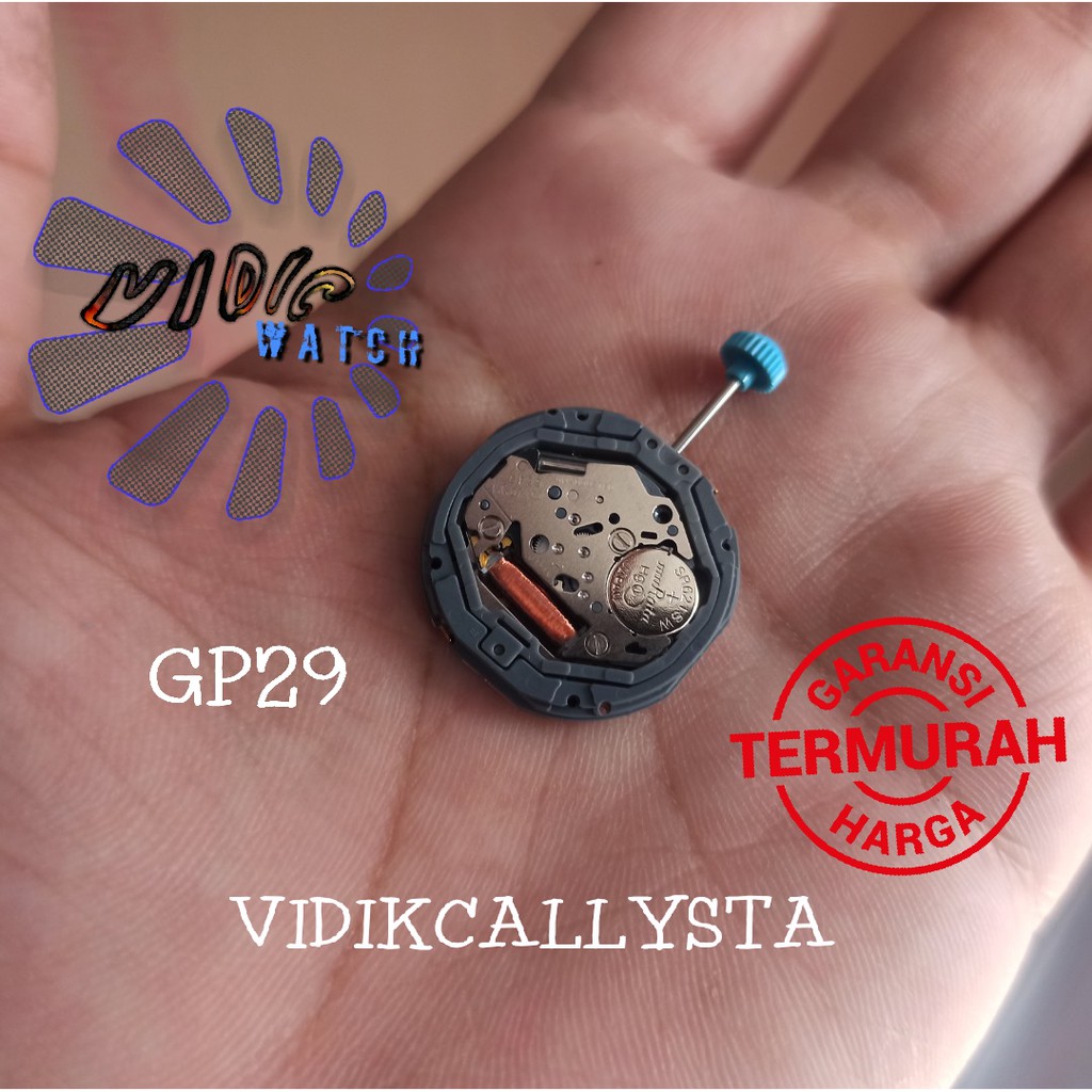 ORIGINAL MOVEMENT MIYOTA GP26 GP27 GP29 6P26 6P27 6P29 MESIN JAM TANGAN MIYOTA 6P 26 27 29 GP 27 29