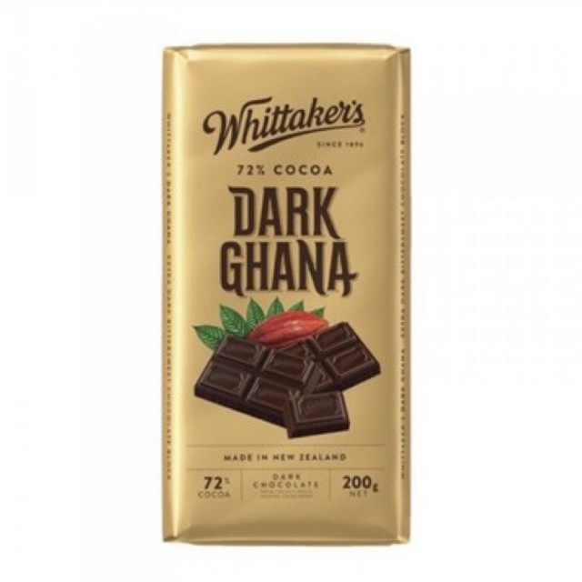 

Whittaker's 72% cocoa dark ghana 200 gr