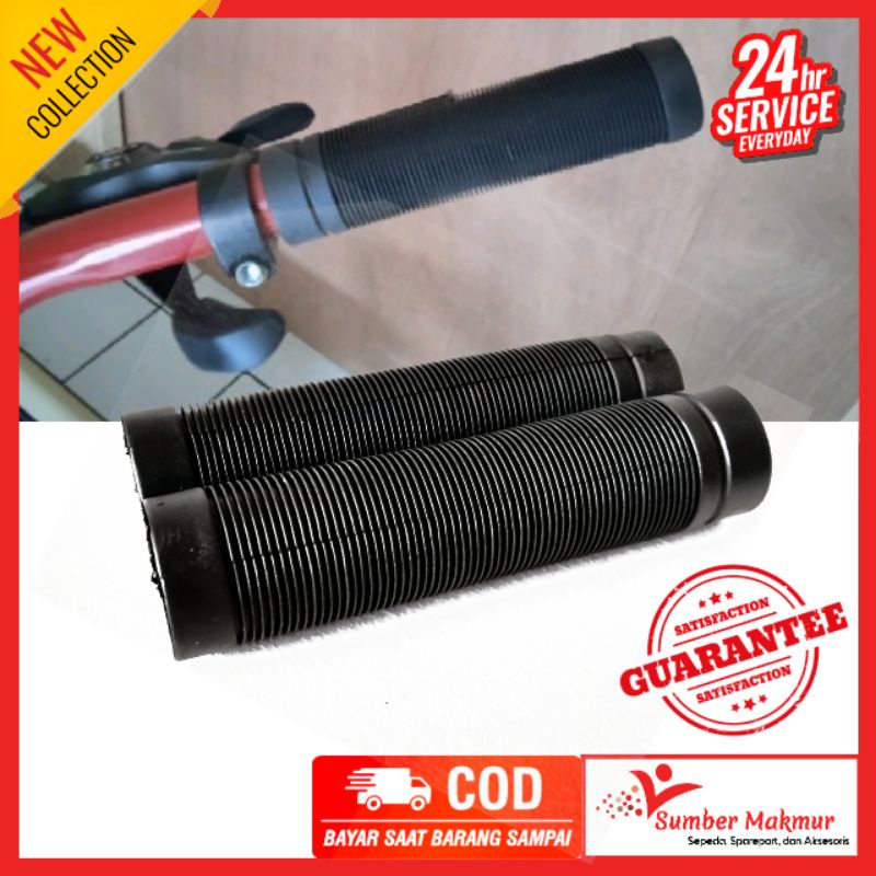 Handgrip Krop Stang Karet Tangan Sepeda Garis BMX Lipat Mini MTB Gunung