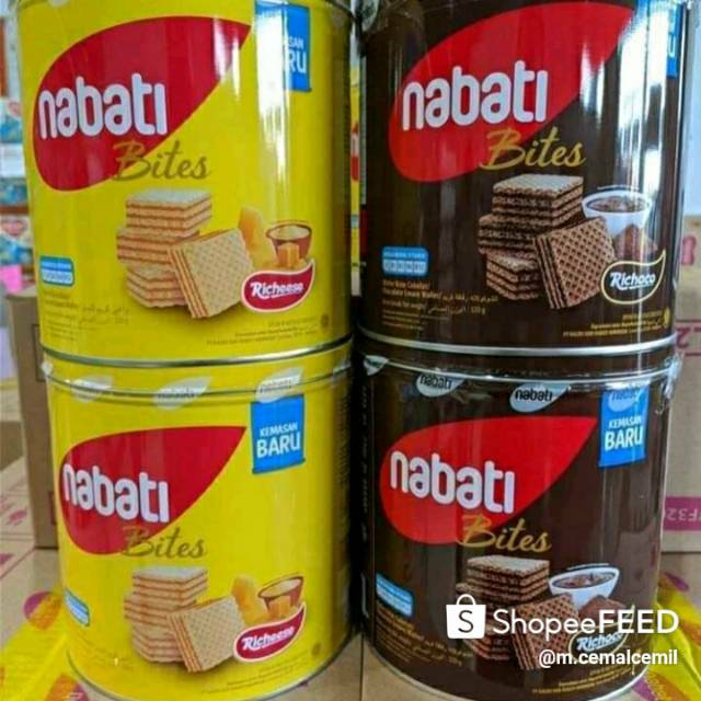 Termurah Wafer Nabati Kaleng Keju Dan Coklat Shopee Indonesia