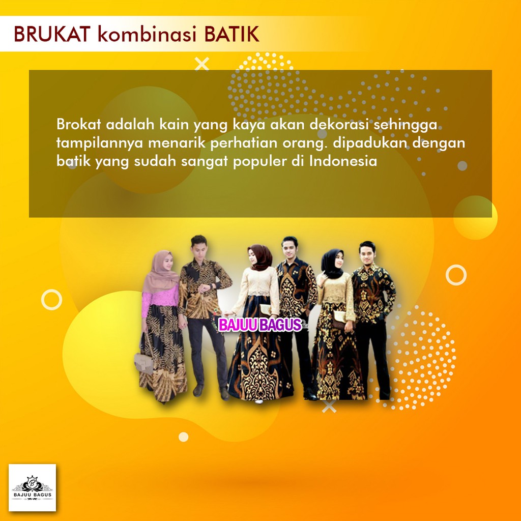 BATIK COUPLE GAMIS BRUKAT LUNA BARACK KARTIKA 2495 MOTIF KELABANG