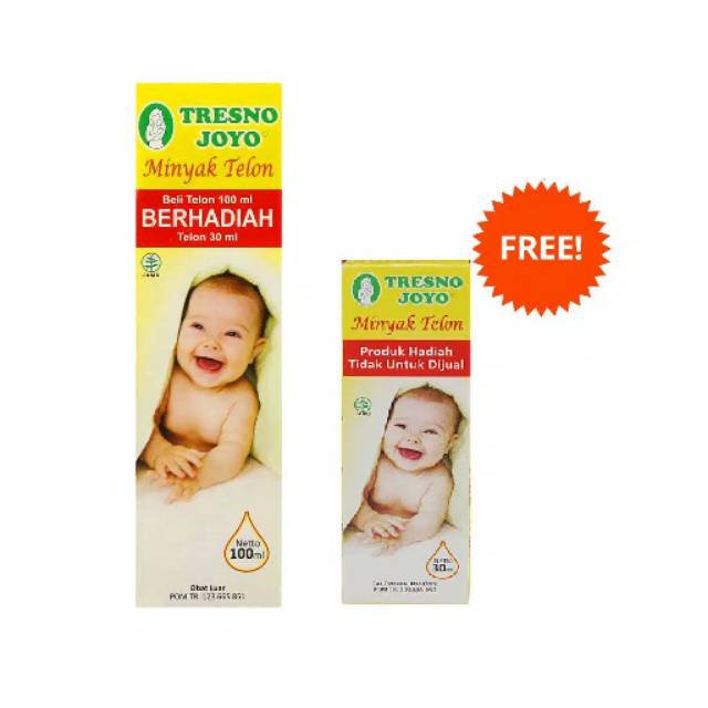 Tresno Joyo Minyak Telon / Telon Herbal Plus Citronella 100ml FREE 30ml