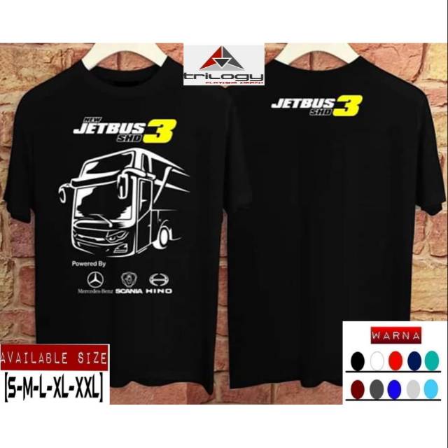 KAOS DISTRO JETBUS 3 SHD POWERED BY MERCEDES BENZ - SCANIA - HINO REAL COTTON COMBED