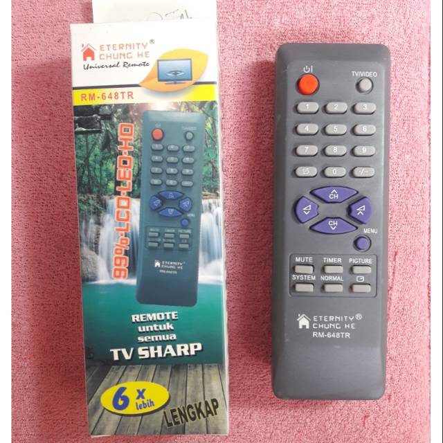 Remot untuk semua tv tabung SHARP tanpa set program/ remote bisa langsung pakai tanpa set kode