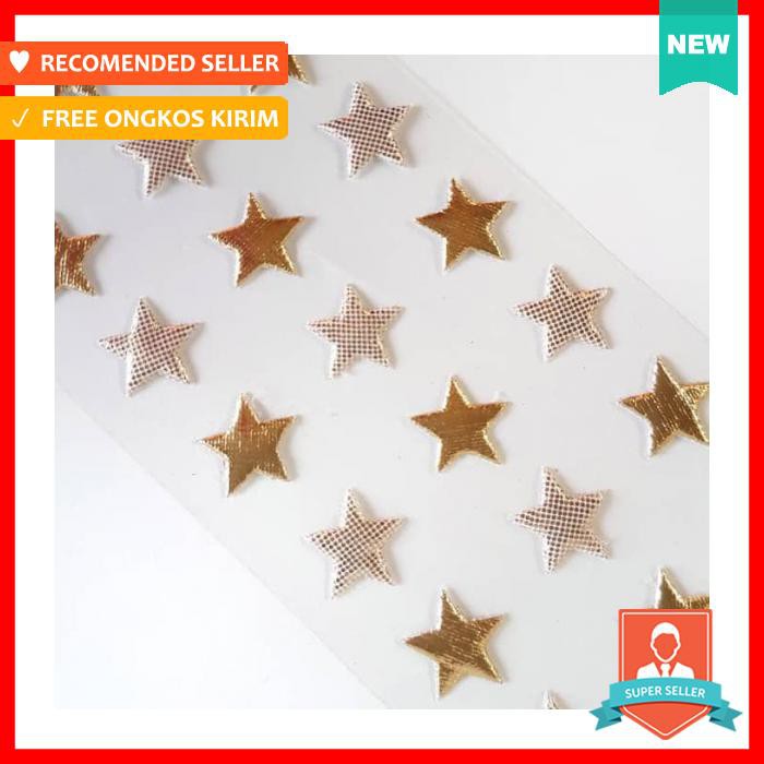 

Stiker - Sticker | Deco Sticker | Sticker Kain Bintang Polkadot Hologram - Pengikat & Perekat