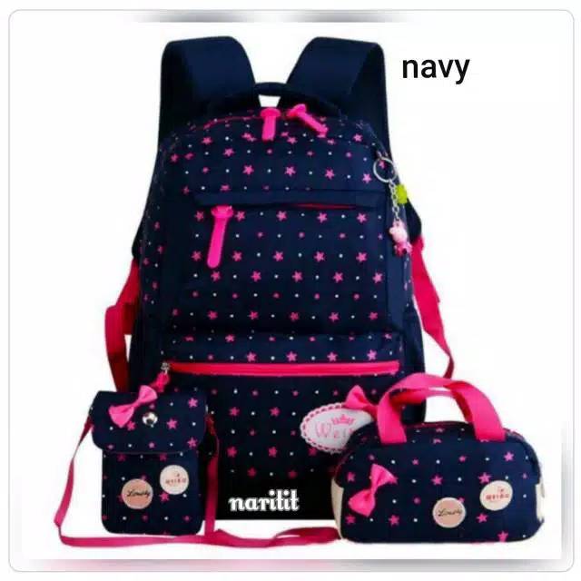 11.11 Back Pack Double Decker | Tas Ransel Anak | Unicorn | Superhero | Paw Patrol | Shopkins Fashion Cewek