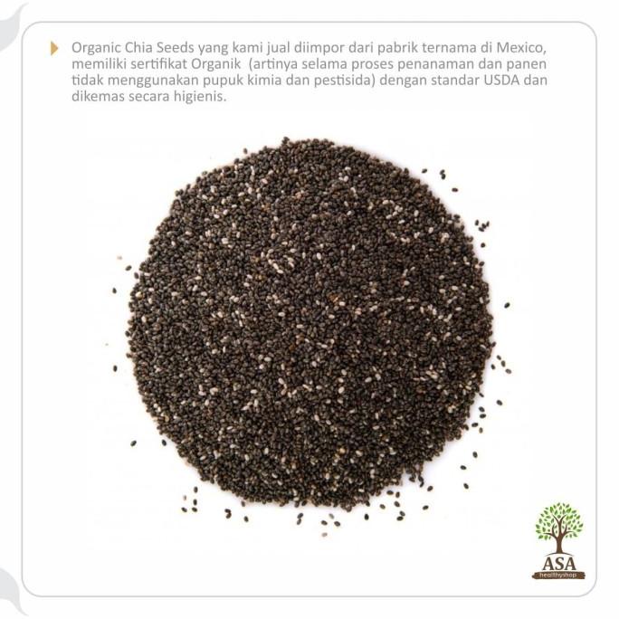 

Organic Black Chia Seeds Mexico 500 gram -Organic Chiaseed / Chia seed
