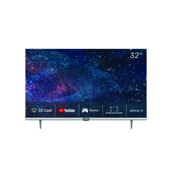 TV LED COOCAA 32 inch Digital Smart TV 32S3U / 32 S3U Free Pack Kayu