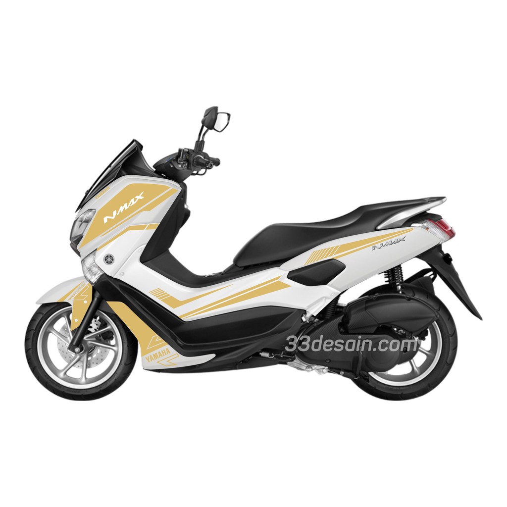 Aksesoris Motor Cutting Stiker Yamaha Nmax Gold 33desain